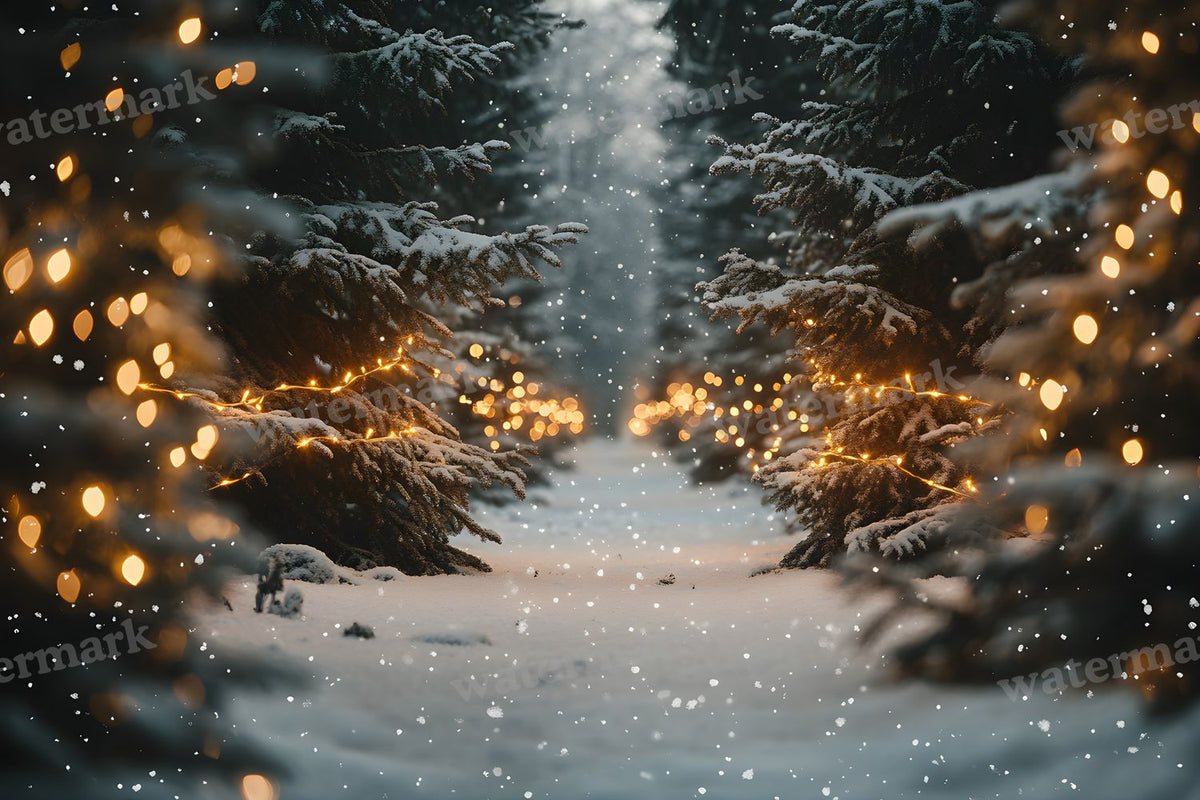 Snowy Forest Backdrop Images
