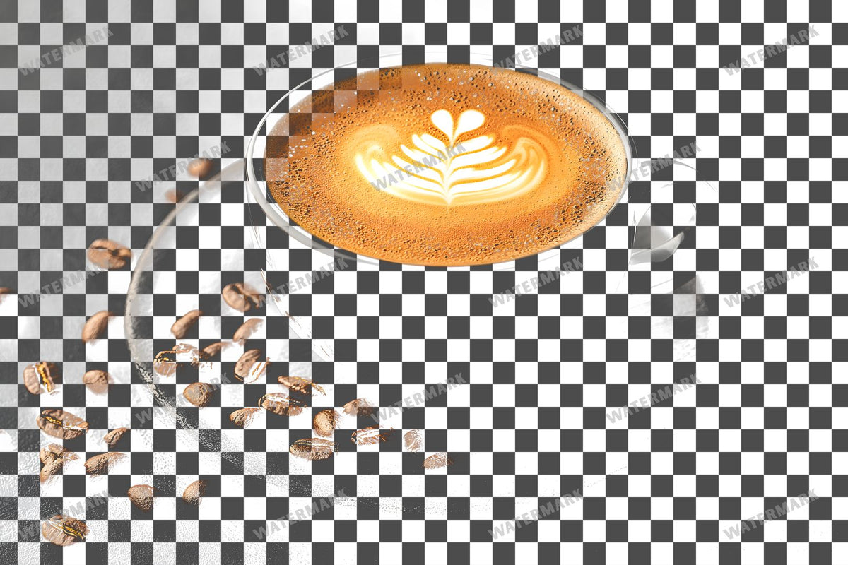 Coffee Cup PNG overlay on a transparent checkered background, preview 64