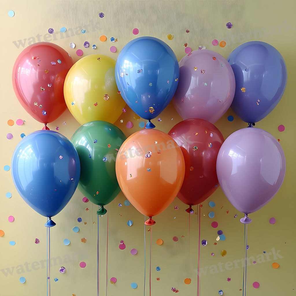 Rainbow Balloon Backdrop Images