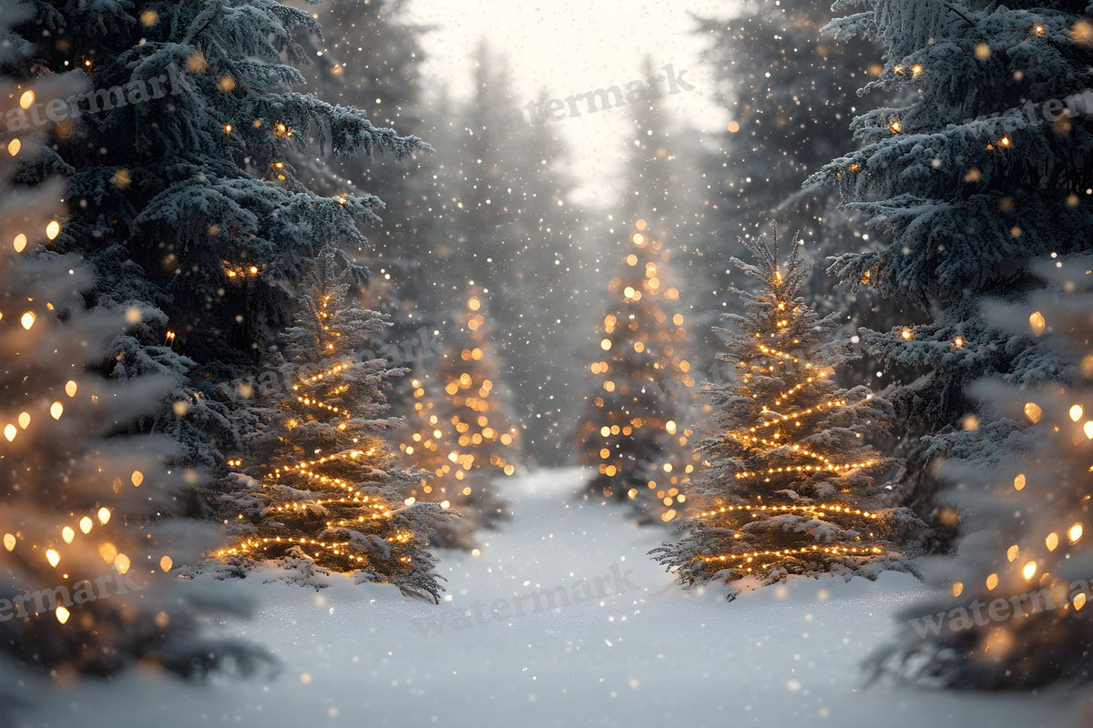 Snowy Forest Backdrop Images