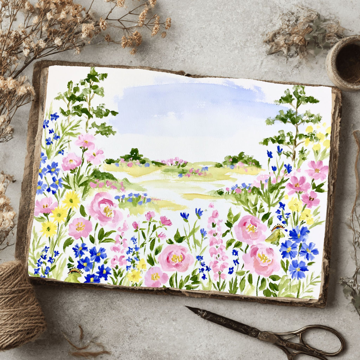 Soft Impressionist Landscape Painting