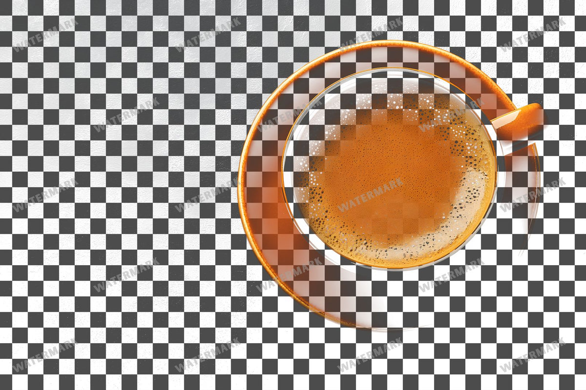 Coffee Cup PNG overlay on a transparent checkered background, preview 65