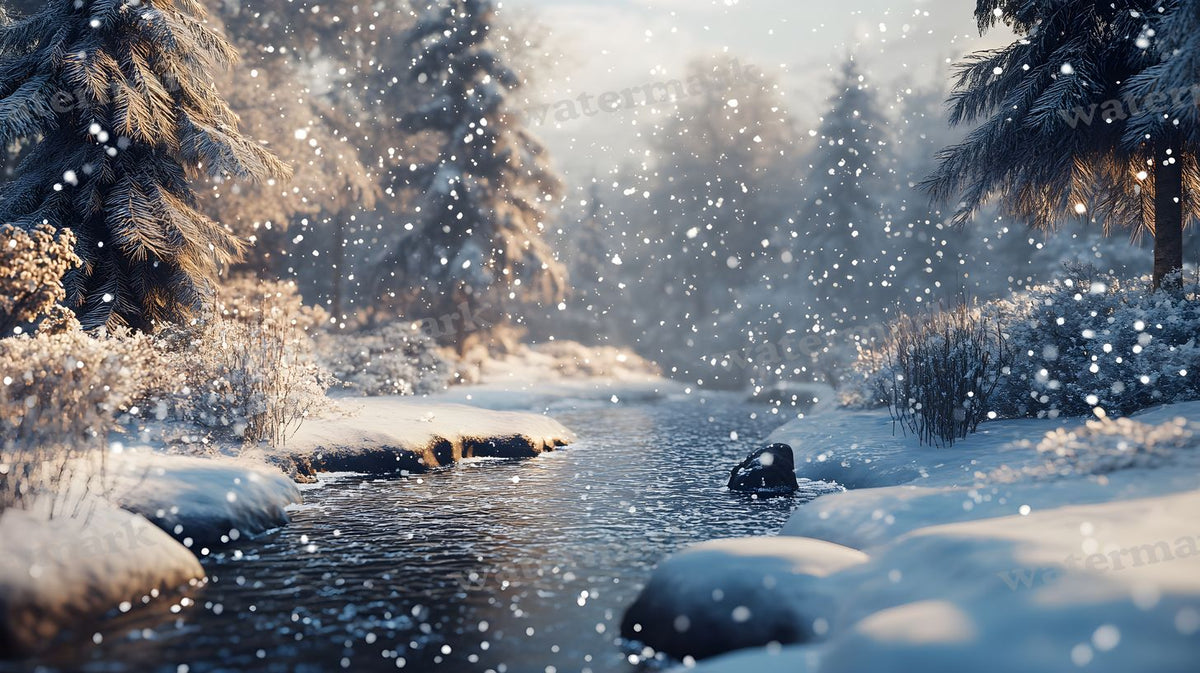 Winter Snow Backdrop Images