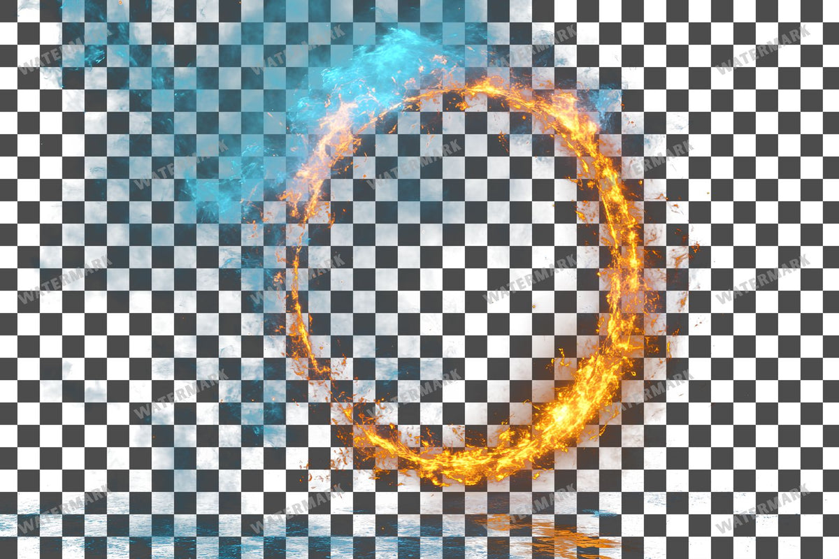 Witch Portal PNG overlay on a transparent checkered background, preview 65