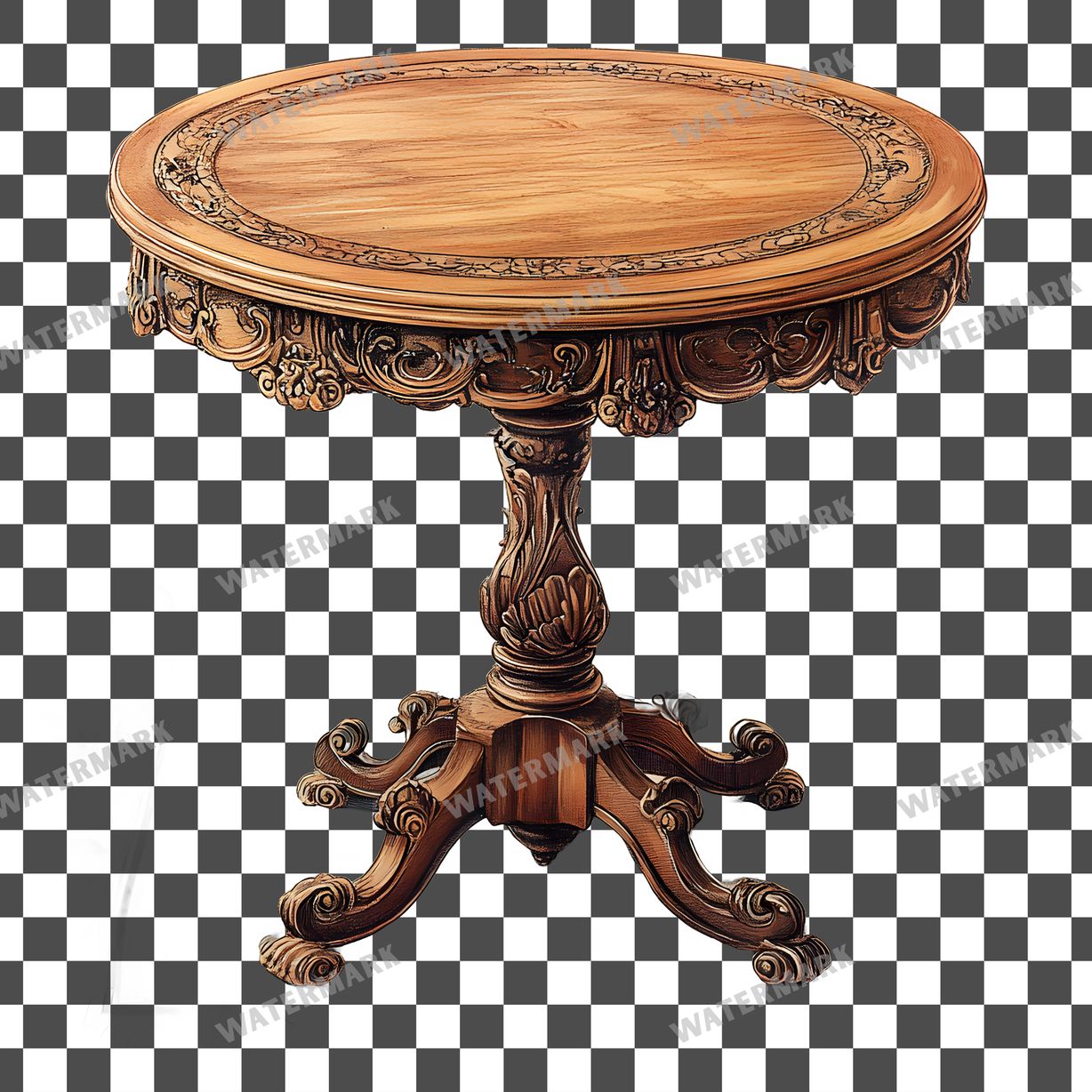 Wooden Rockin Vintage Style Clipart Pngs