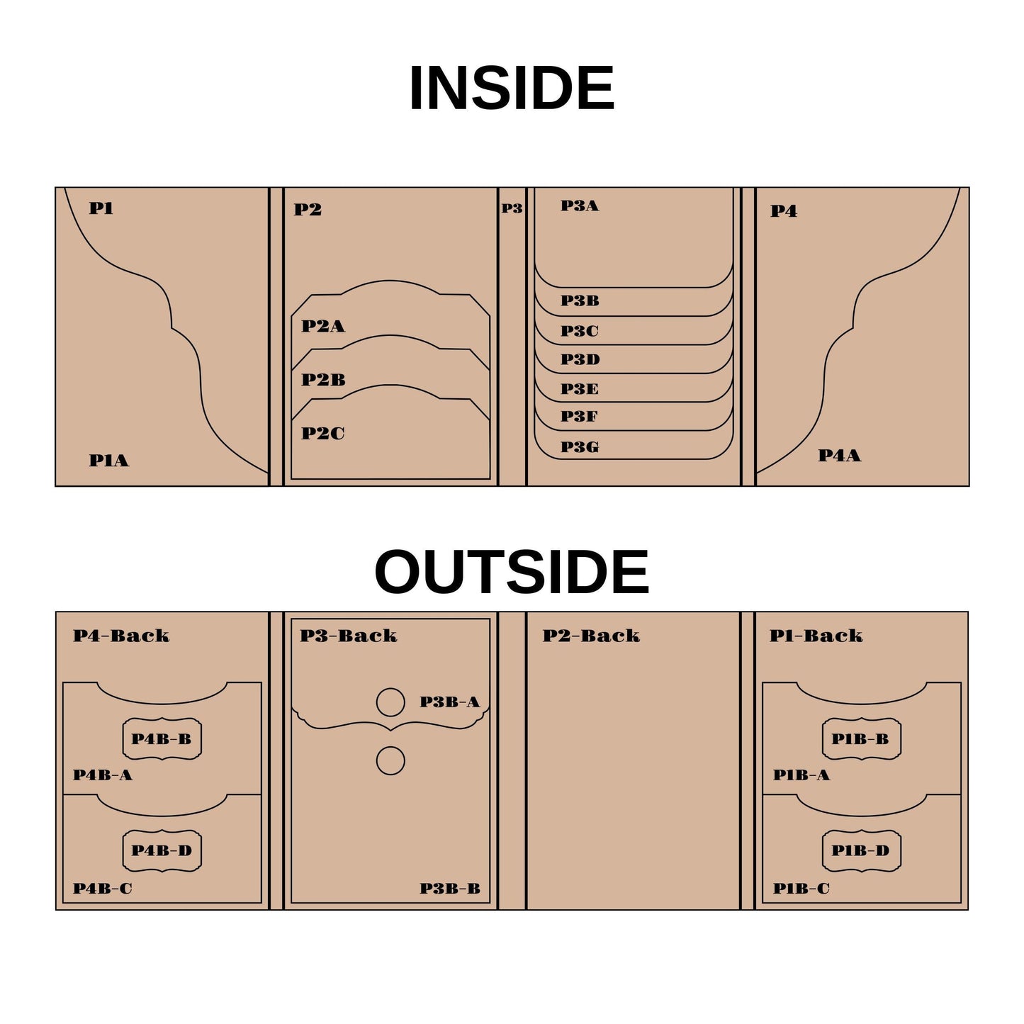 Canva Junk Journal Template - Folio Kit Canva Template - Custom Junk Journal Folio Kit - Digital Folding Folio Folder Kit, Commercial Use