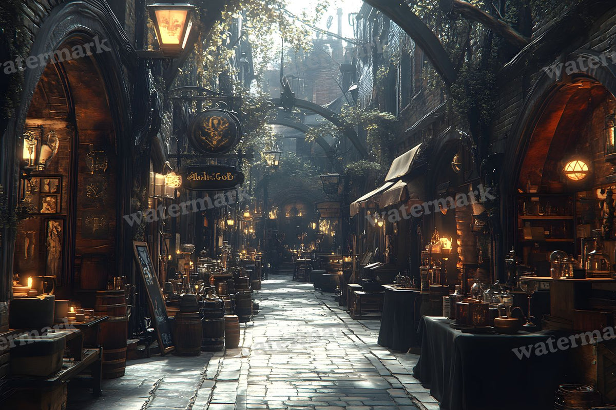 Alchemist Corner Study Backdrop Images