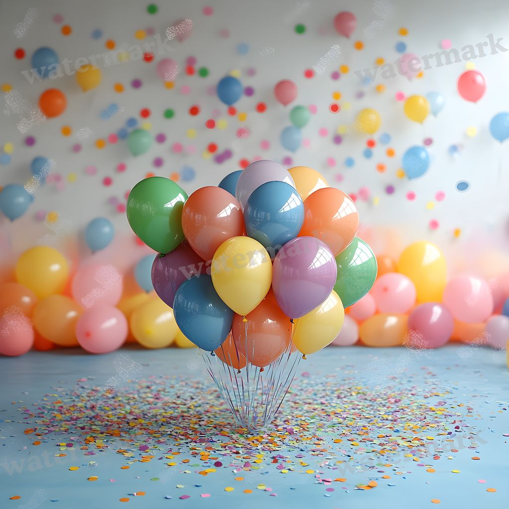 Rainbow Balloon Backdrop Images