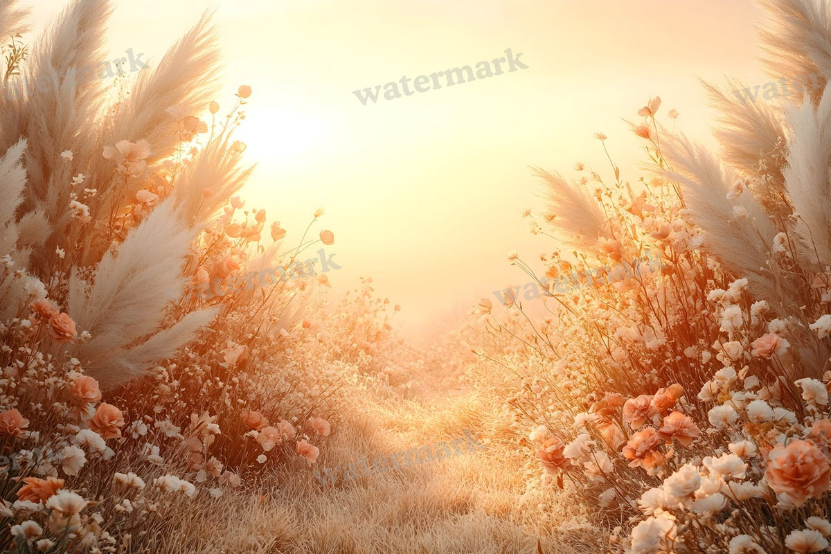 Boho Sunset Arch Backdrop Images