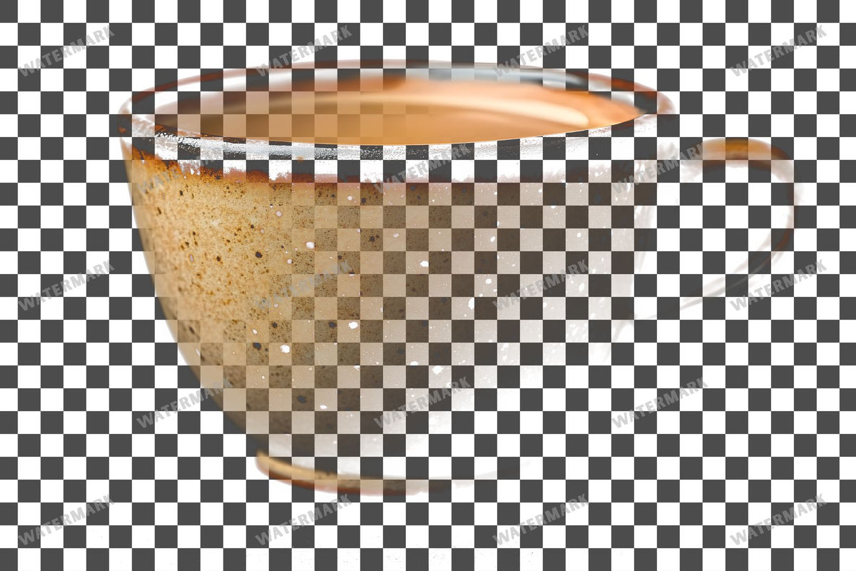 Coffee Cup PNG overlay on a transparent checkered background, preview 66