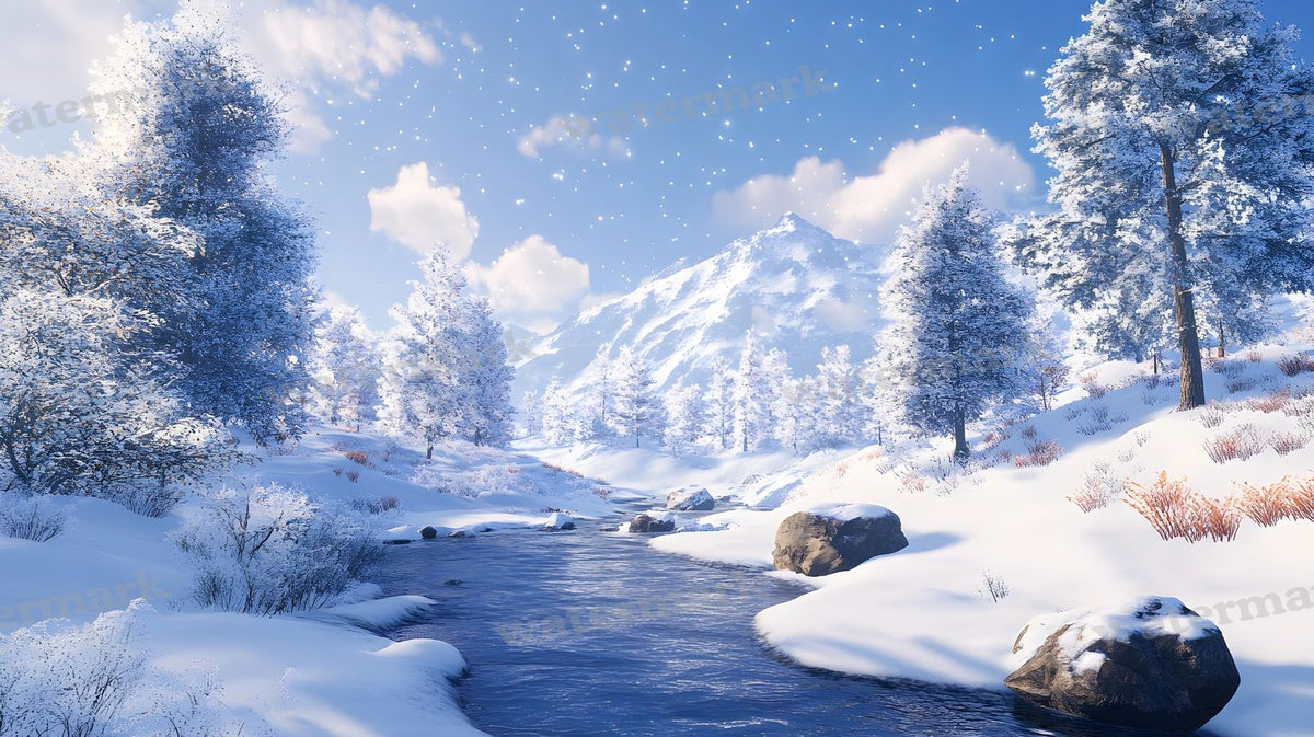 Winter Snow Backdrop Images
