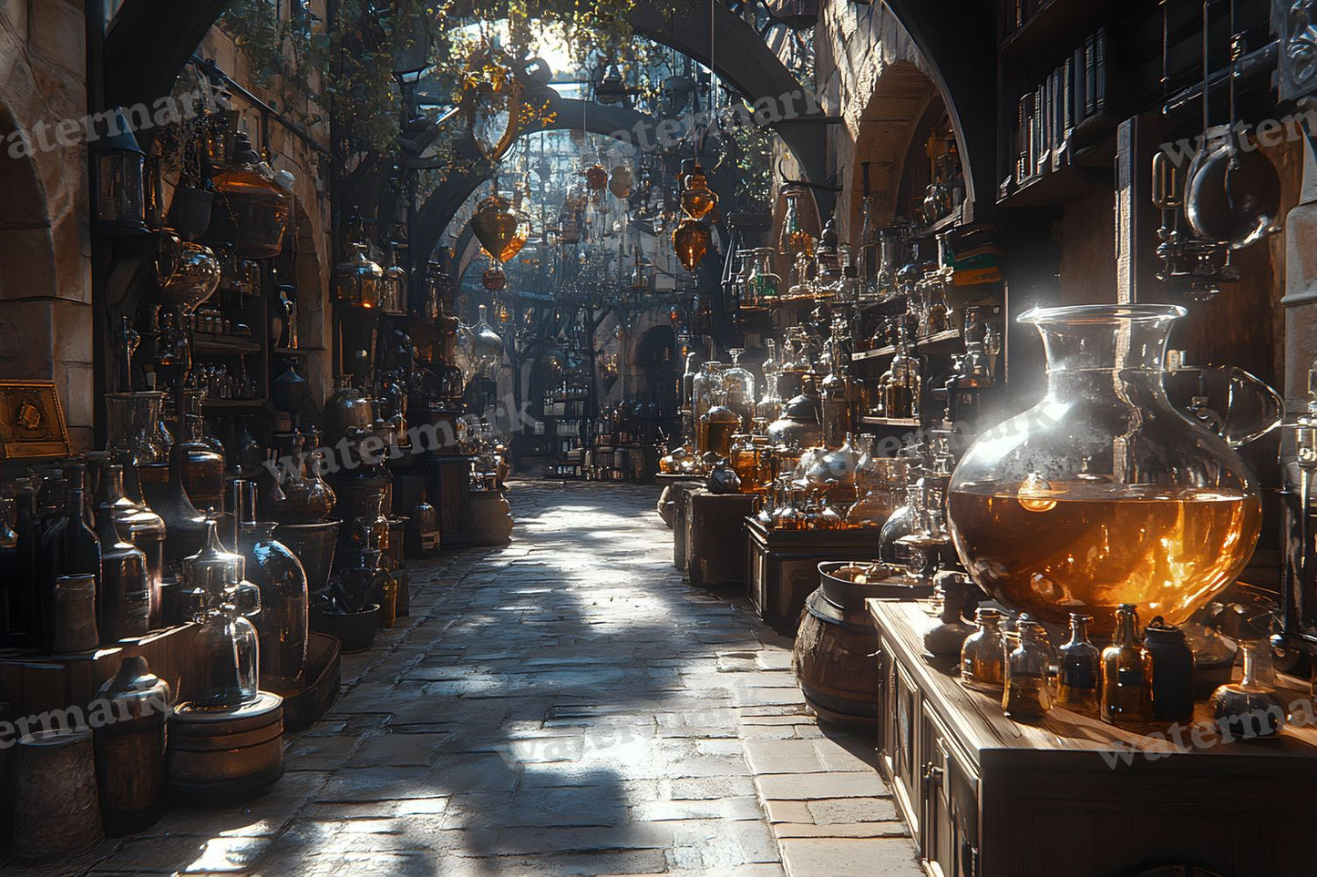 Alchemist Corner Study Backdrop Images