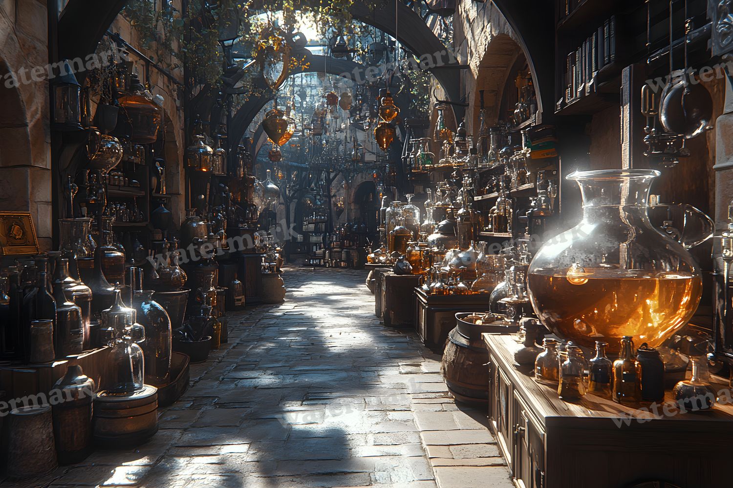 Alchemist Corner Study Backdrop Images