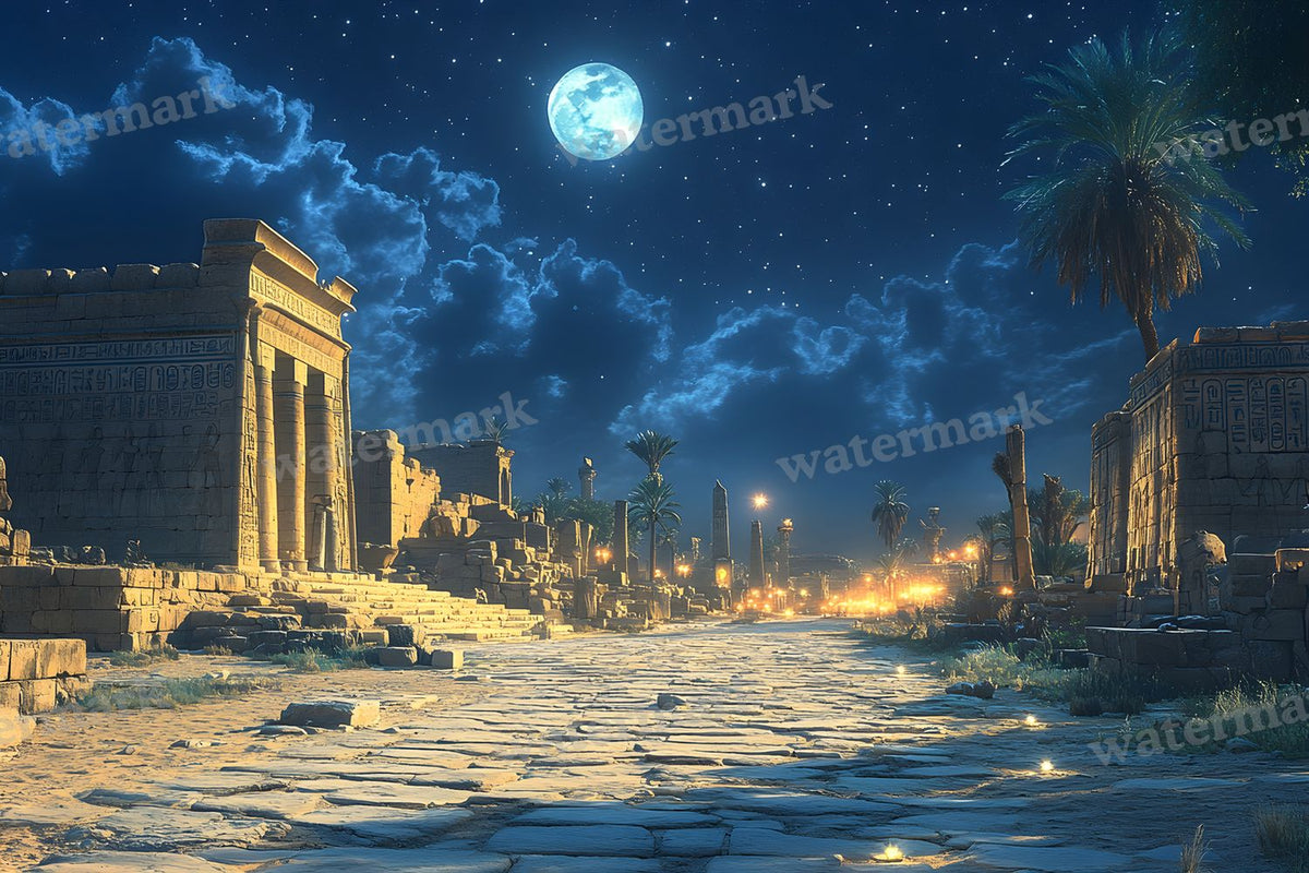Ancient Egyptian Night Backdrop Images