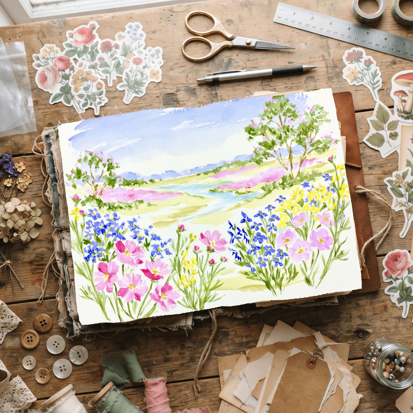 Soft Impressionist Landscape Painting
