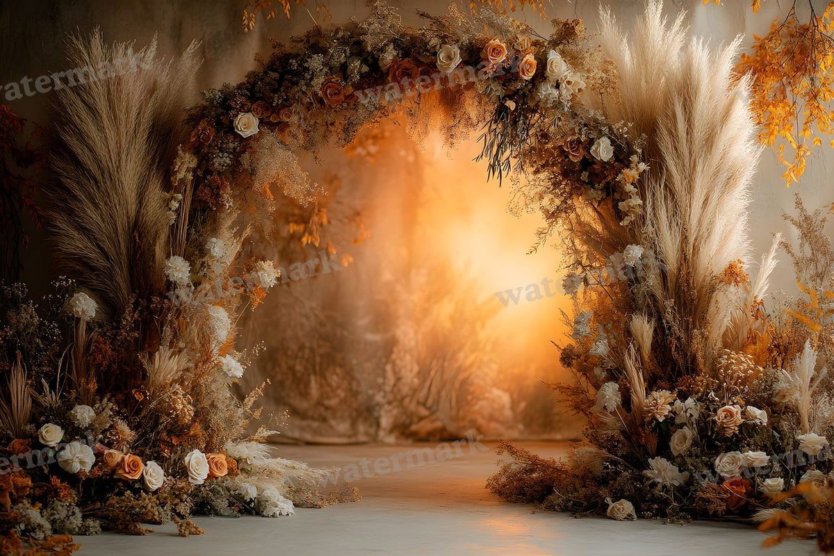 Boho Sunset Arch Backdrop Images