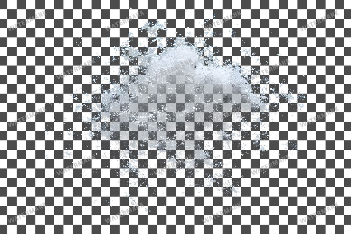 Snowflake Flurry Overlay Swirling Flakes