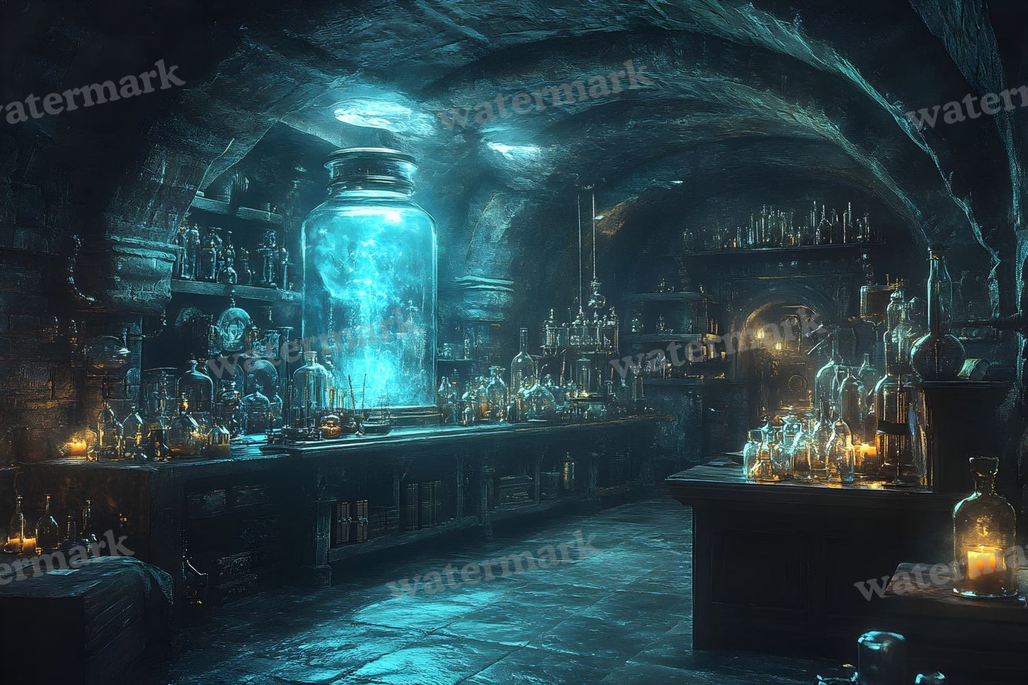 Alchemist Corner Study Backdrop Images