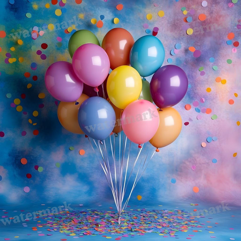 Rainbow Balloon Backdrop Images