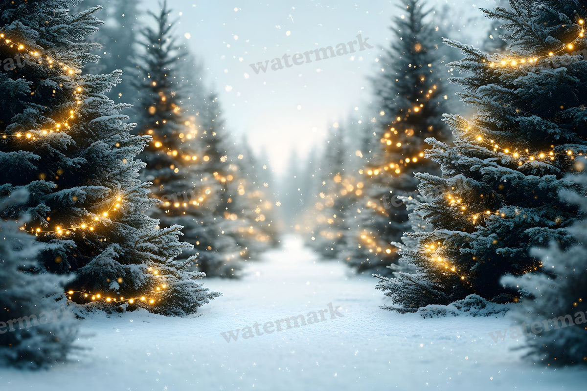 Snowy Forest Backdrop Images
