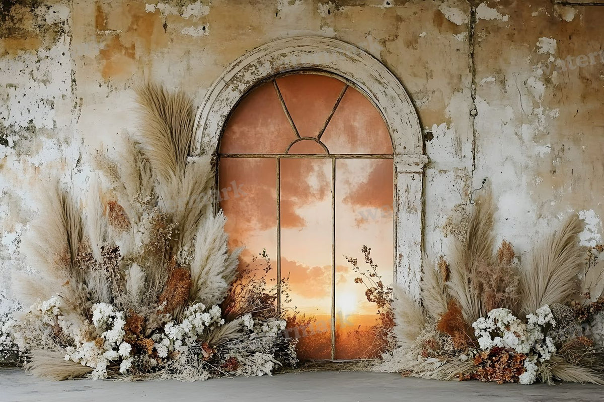 Boho Sunset Arch Backdrop Images