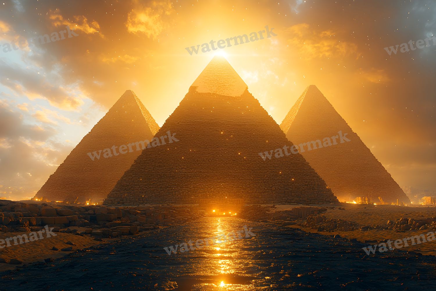 Ancient Egyptian Night Backdrop Images