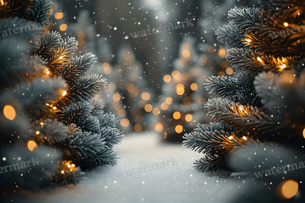 Snowy Forest Backdrop Images