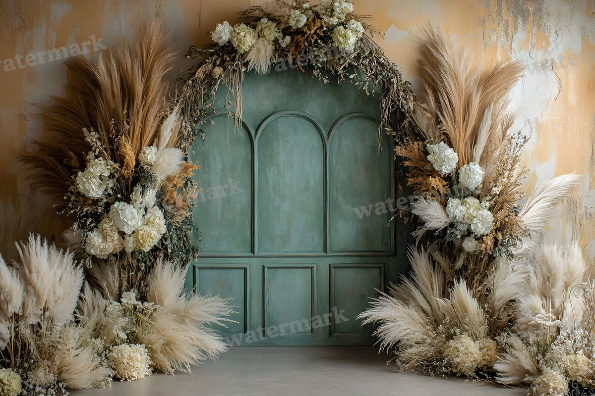 Boho Olive Arch Backdrop Images