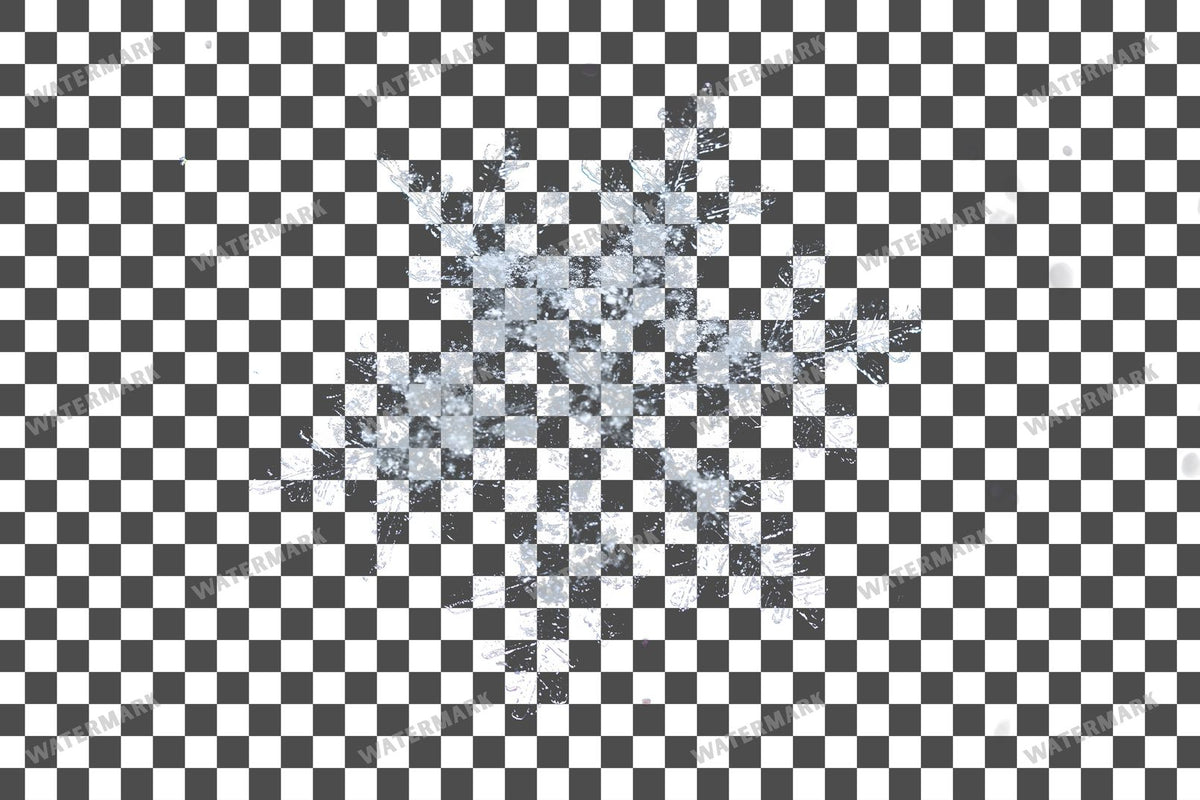 Snowflake Flurry Overlay Swirling Flakes