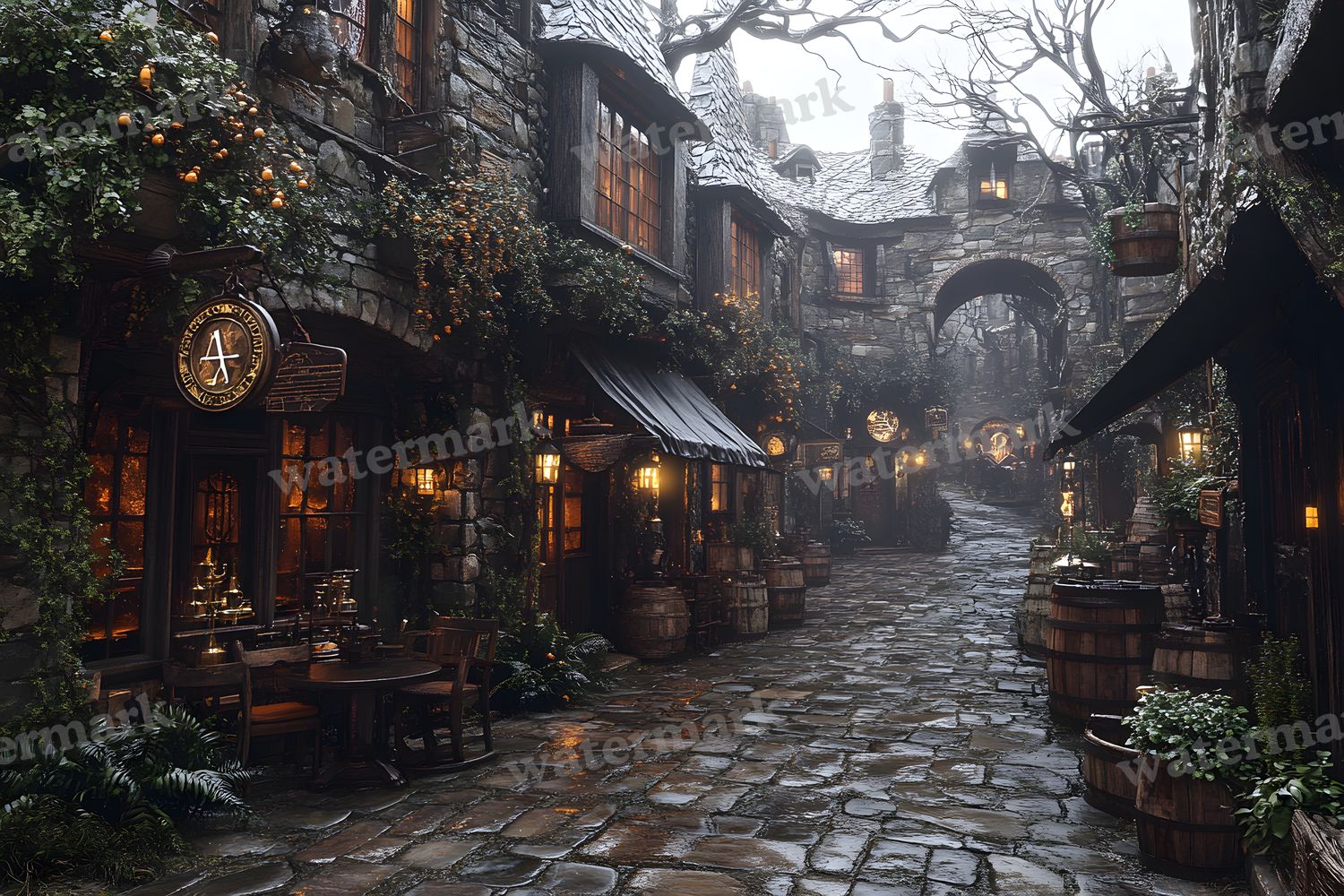 Alchemist Corner Study Backdrop Images