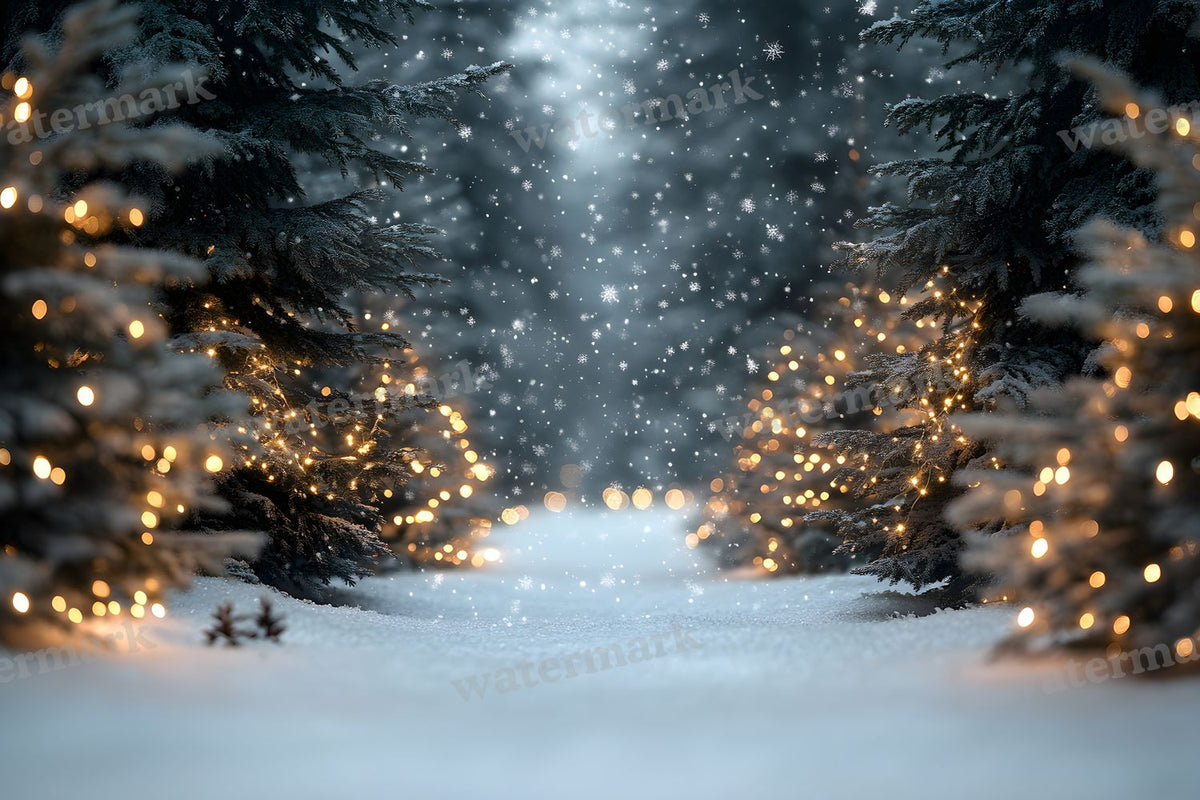 Snowy Forest Backdrop Images