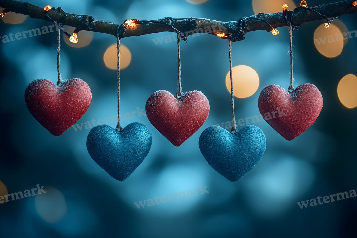 Valentine digital photo backdrop for photo editing, preview 69