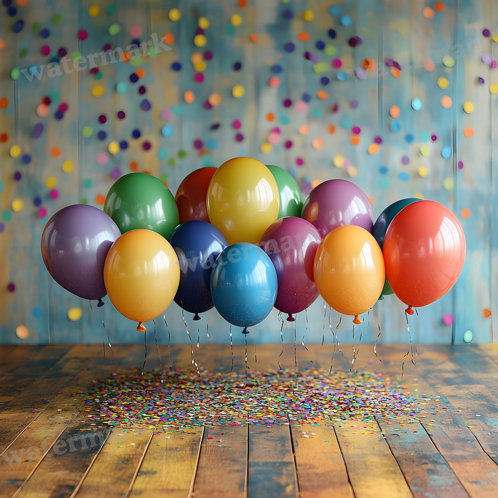 Rainbow Balloon Backdrop Images