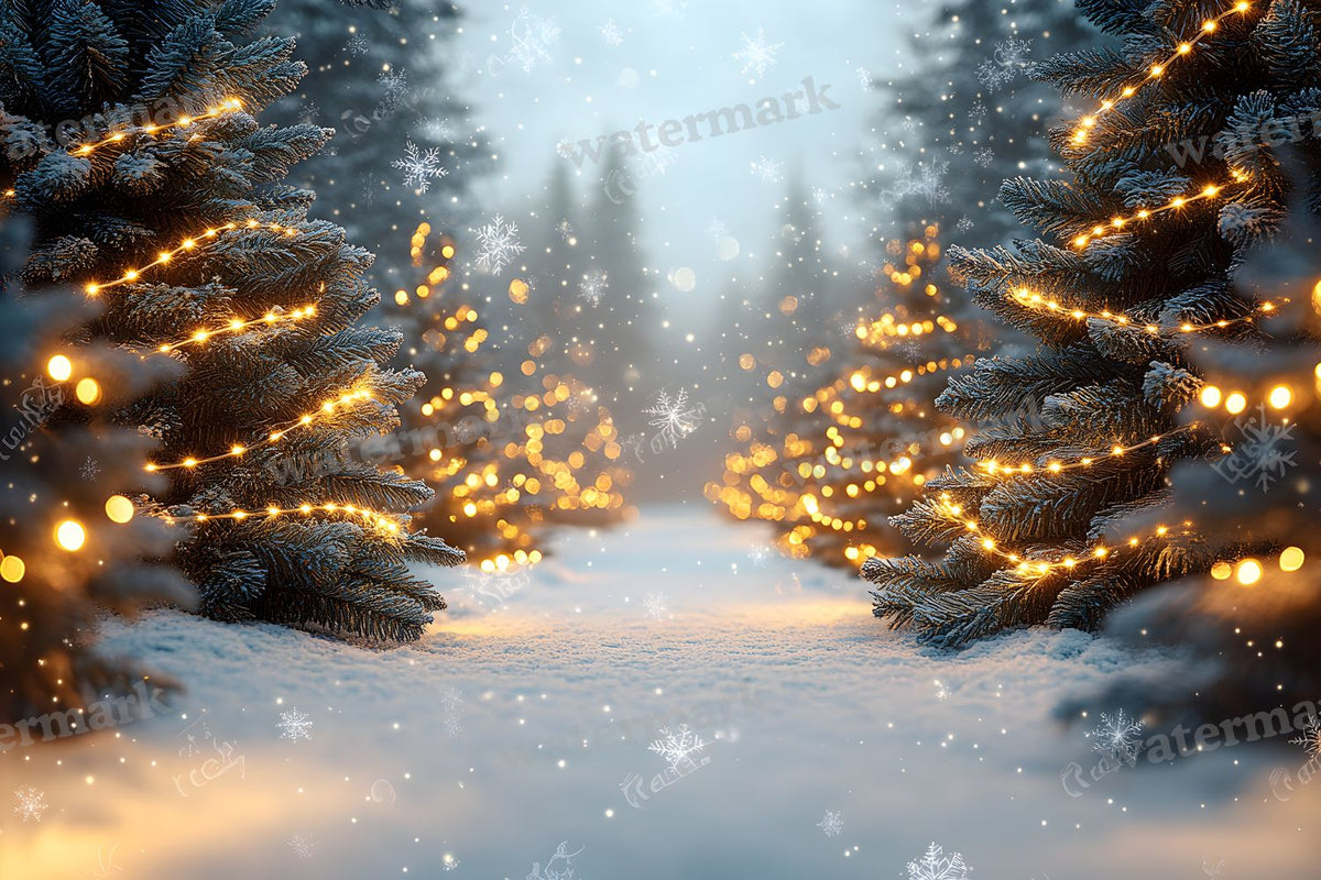 Snowy Forest Backdrop Images