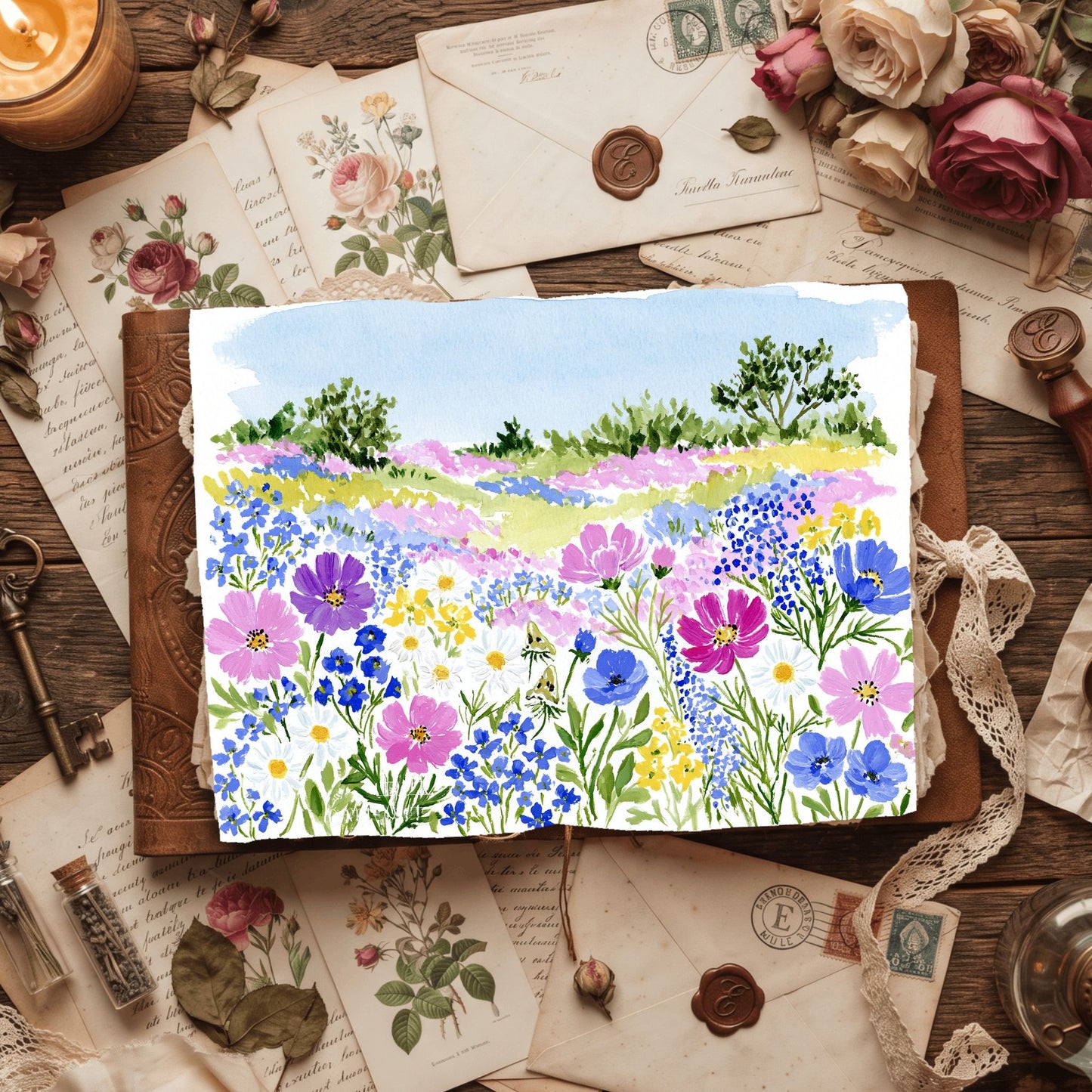 Soft Impressionist Landscape Painting