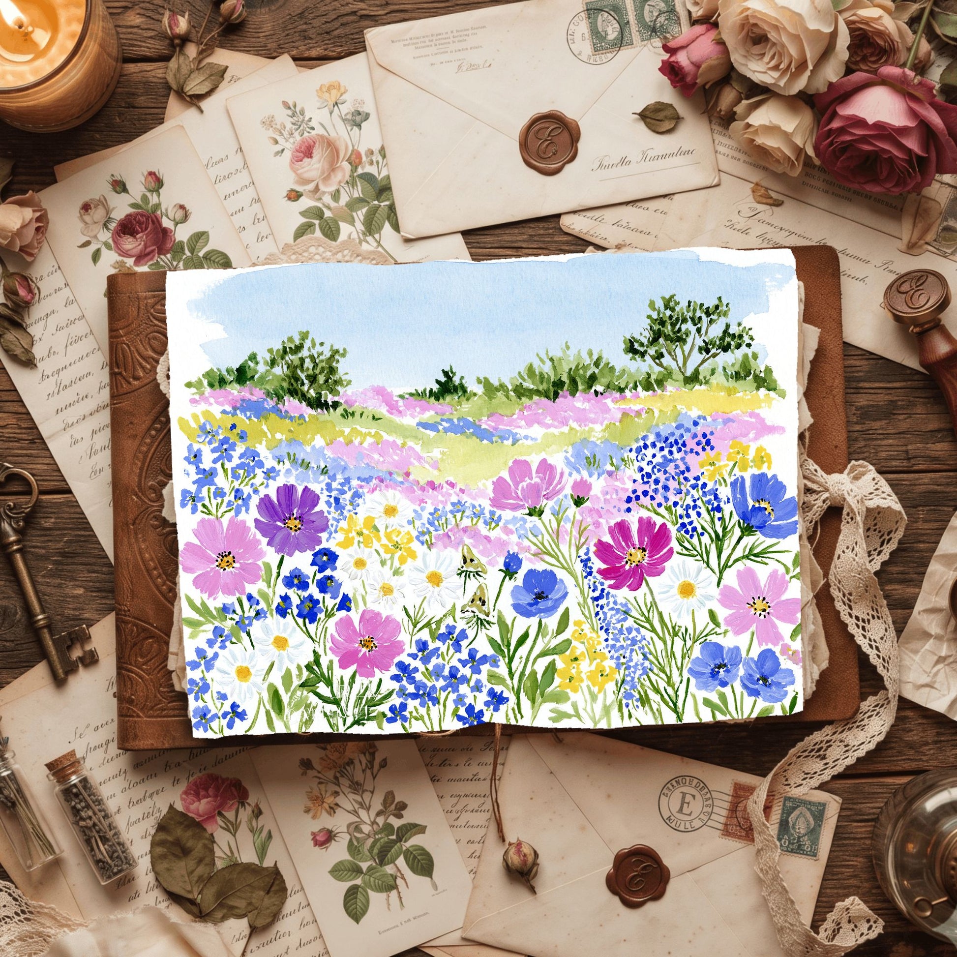 Soft Impressionist Landscape Painting