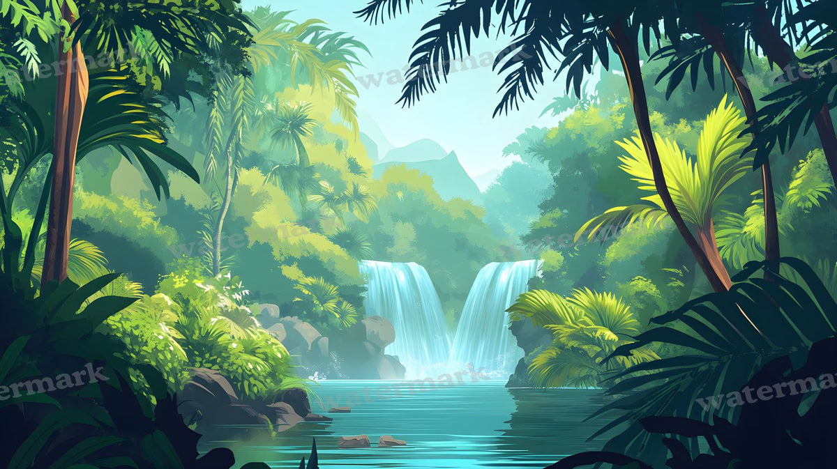 Tropical Forest Backdrop Images