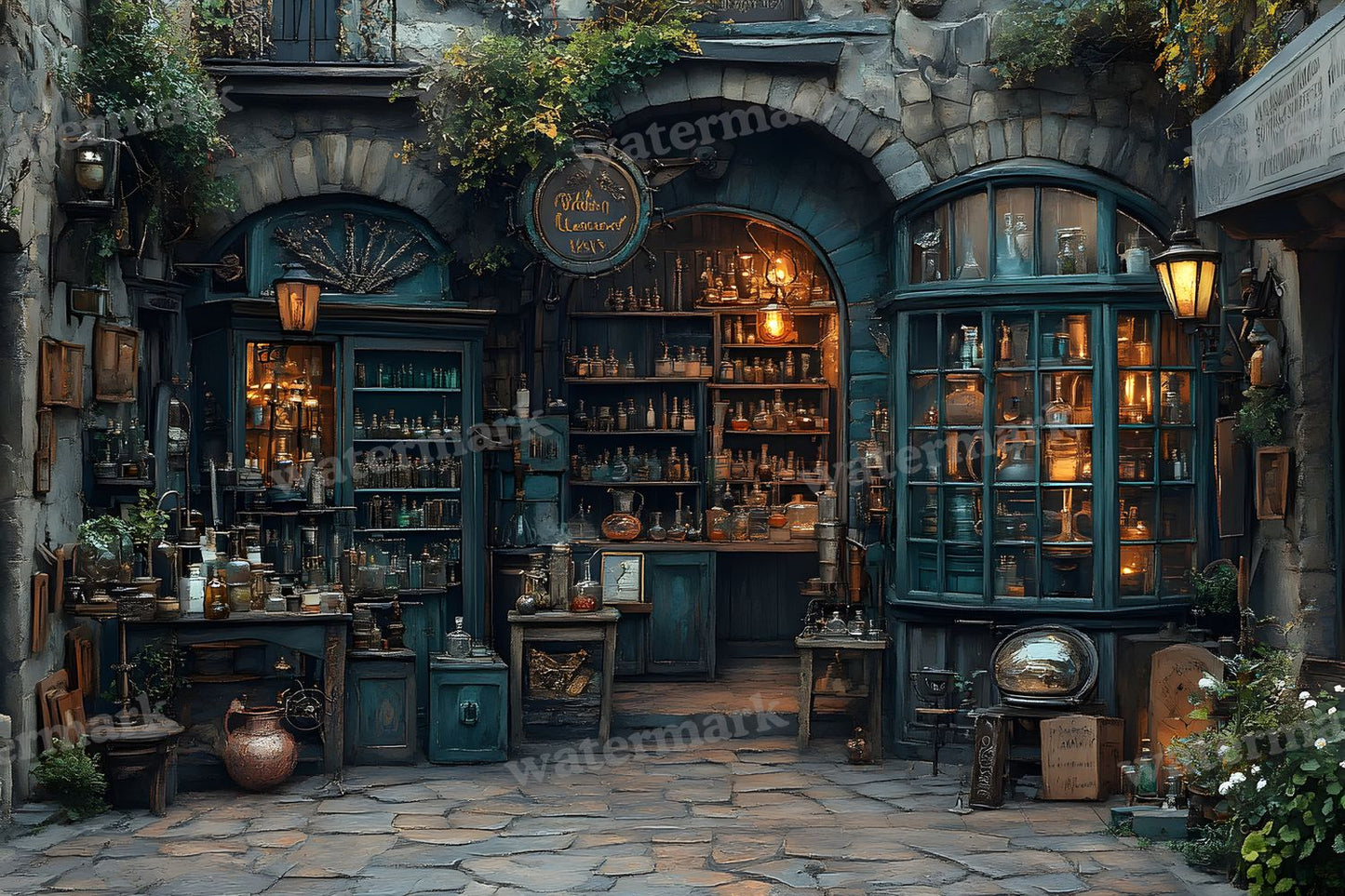 Alchemist Corner Study Backdrop Images