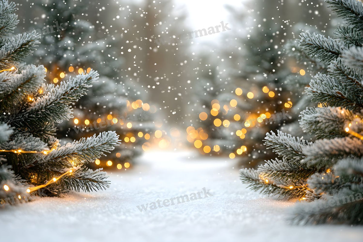 Snowy Forest Backdrop Images