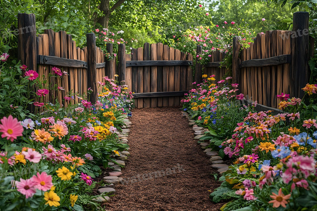 Charming Garden digital photo backdrop for photo editing, preview 71