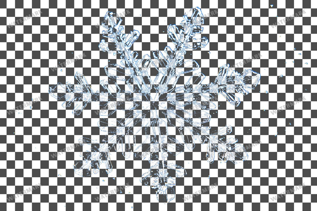 Snowflake Flurry Overlay Swirling Flakes