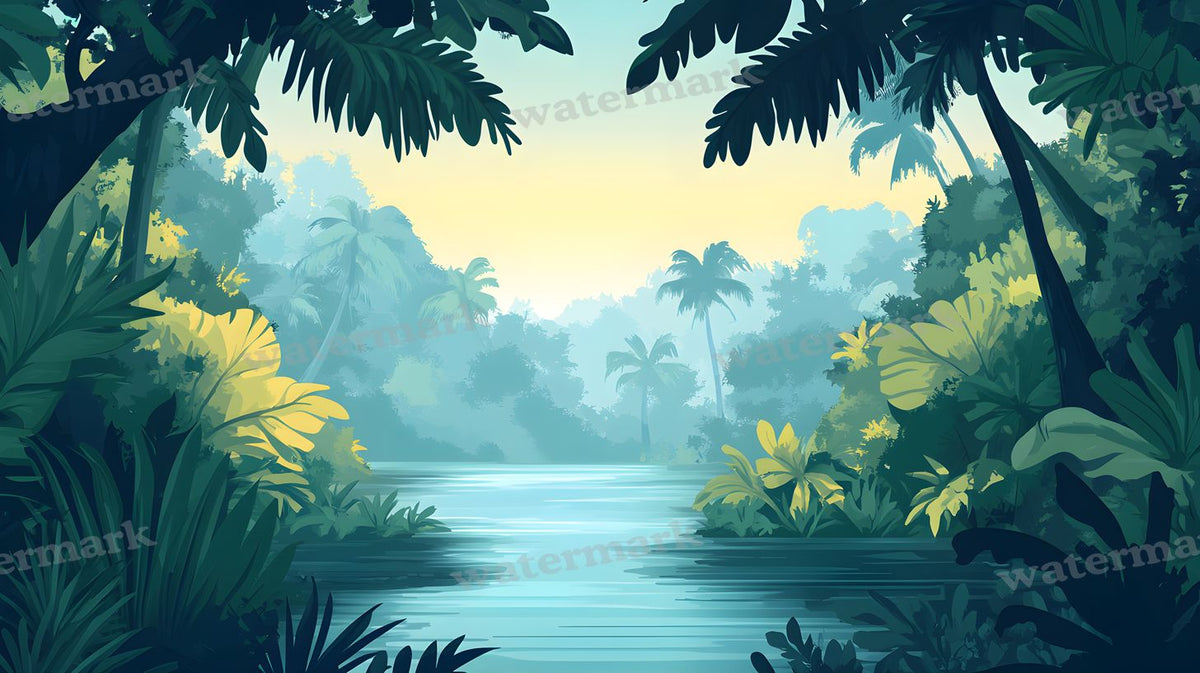 Tropical Forest Backdrop Images