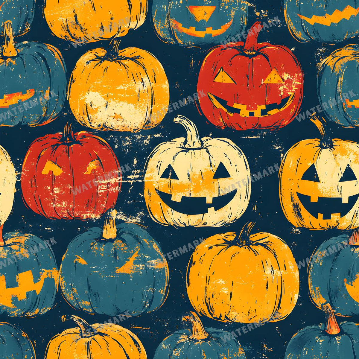Halloween Seamless Pattern