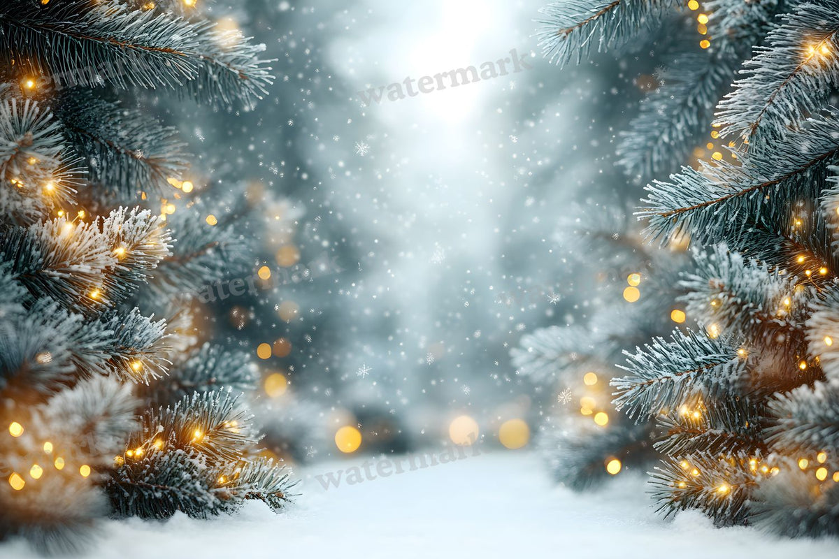 Snowy Forest Backdrop Images
