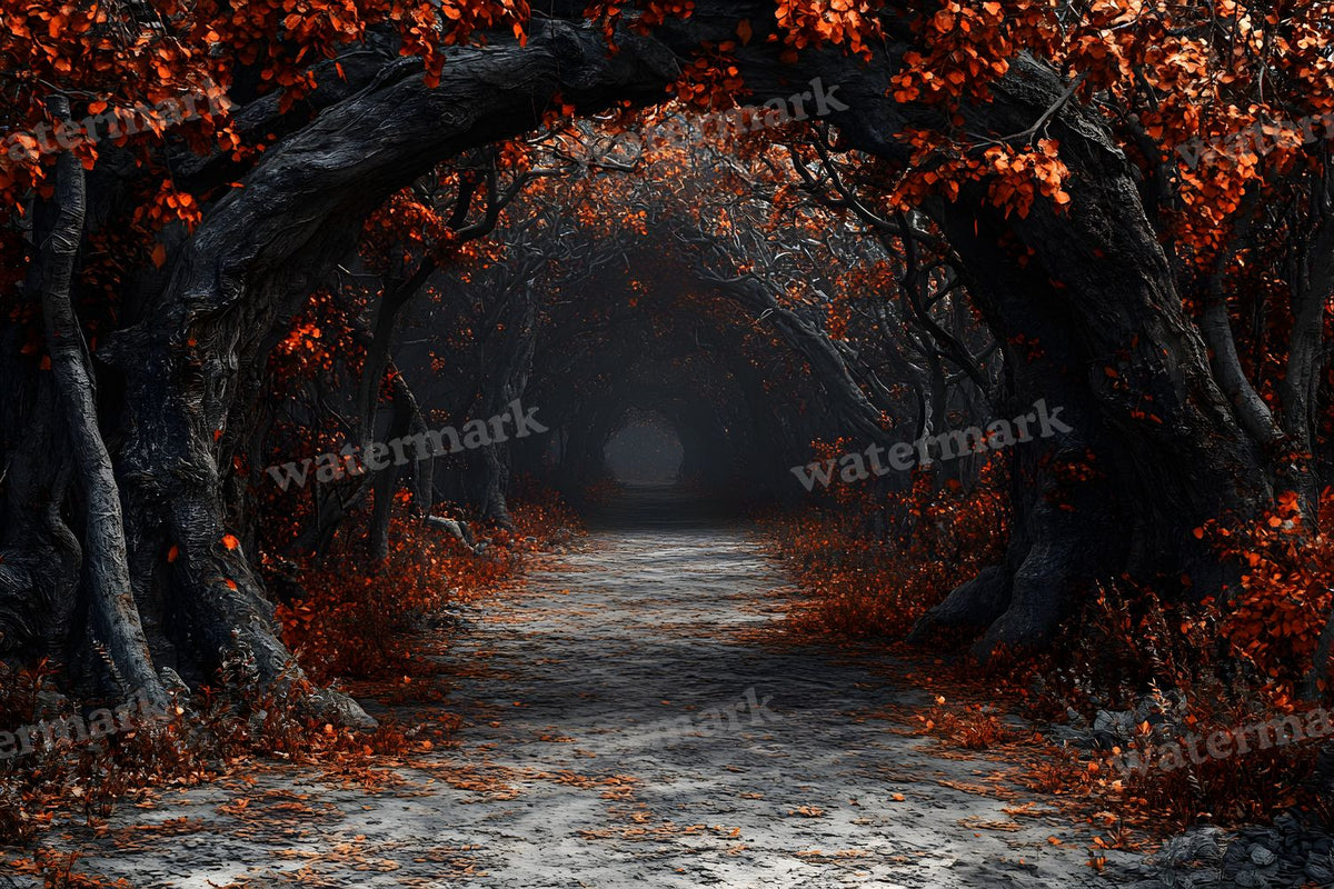Spooky Forest digital photo backdrop for photo editing, preview 73