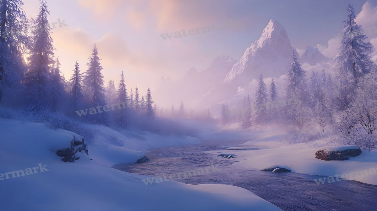 Winter Snow Backdrop Images