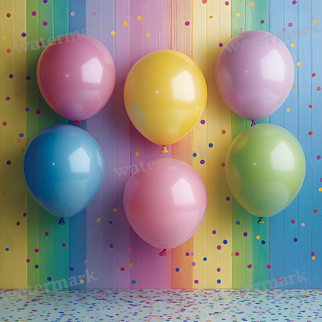 Rainbow Balloon Backdrop Images