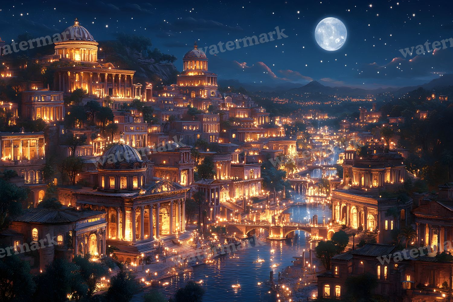 Ancient Roman Night Backdrop Images