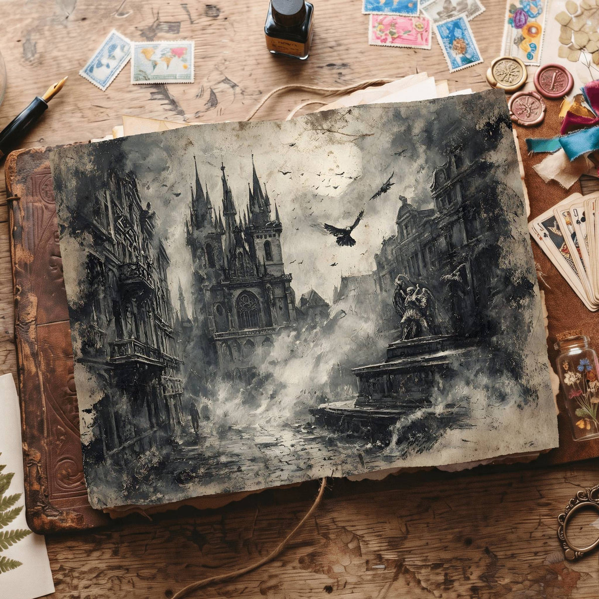 Gothic Digital Papers
