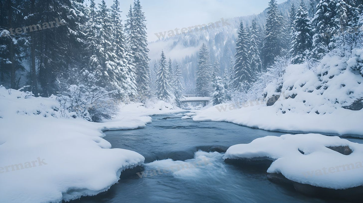 Winter Snow Backdrop Images